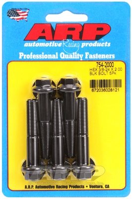 FF8F51F3-5F6D-CD0B-C5D8-5D0A25932EF5 "3/8""-24 x 2.000 hex 7/16 wrenching black oxide bolts" 5pcs - Image 1