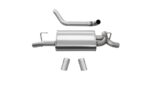Corsa Axle-Back 2.5" Dual Rear Turn Downs 2.5" Wrangler 3.6