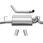 Corsa Axle-Back 2.5" Dual Rear Turn Downs 2.5" Wrangler 3.6