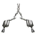 Corsa Cat-Back 3.0" Dual Rear Single 4.5" Mustang 5.0 15-17