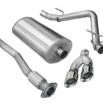 Corsa Cat-Back 3.0" Single Side Twin 4" Silverado 6.2 11-13