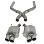 Corsa Axle-Back + X-Pipe 3" Dual Rear Twin 4" Mustang 5.8