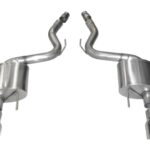 Corsa Axle-Back 3.0" Dual Rear Single 4.5" Mustang 5.0 15-17