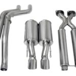 Corsa Cat-Back 2.5" Dual Center Rear Single 4" Cherokee 6.1