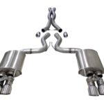 Corsa Cat-Back 3.0" Dual Rear Twin 4.0" Mustang 5.0 18-22