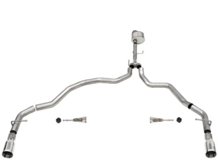 Corsa Cat-Back 3.0" Dual Rear Single 4.0" F150 5.0 21-23