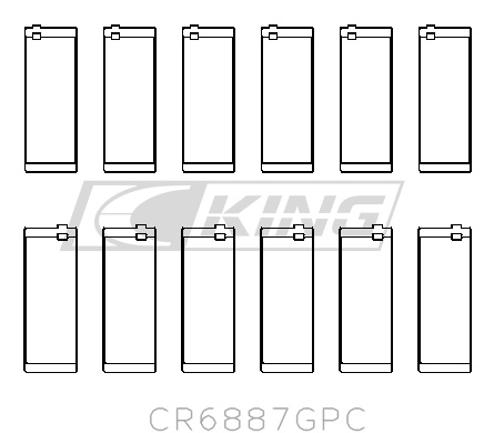 A41161E2-196B-3300-230E-CEEE0FB0294D King Conrod Bearing Shell BMW/Toy B58 - Image 1