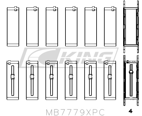 BDB03617-C145-0387-50D7-C598A6D3AF39 King Main Bearing Shell BMW/Toy B58 - Image 1