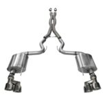 Corsa Cat-Back 3.0" Dual Rear Twin 4.0" Mustang 5.0 15-17