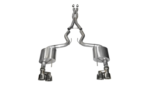 E474CAFC-F4E9-4EB4-7162-756E56D005F9 Corsa Cat-Back 3.0" Dual Rear Twin 4.0" Mustang 5.0 15-17 - Image 1