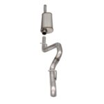 Corsa Cat-Back 2.75" Single Rear Turn Downs 2.75" Wrangler