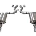 Corsa Axle-Back 3.0" Dual Rear Twin 4.0" Mustang 5.0 18-22