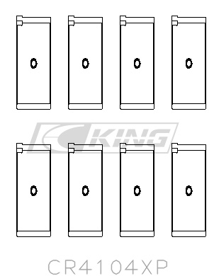 53A2FDF9-651A-FDF5-EF44-B178F64CEDA5-1 King Conrod Bearing Shell AUDI ABB, ABM, ADP, PP, RN - Image 1